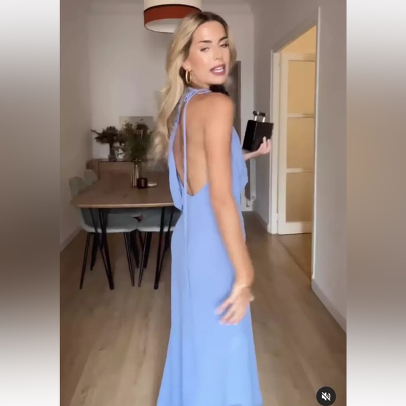 ZARA ASYMMETRIC CAPE DRESS - Picture 4 of 15